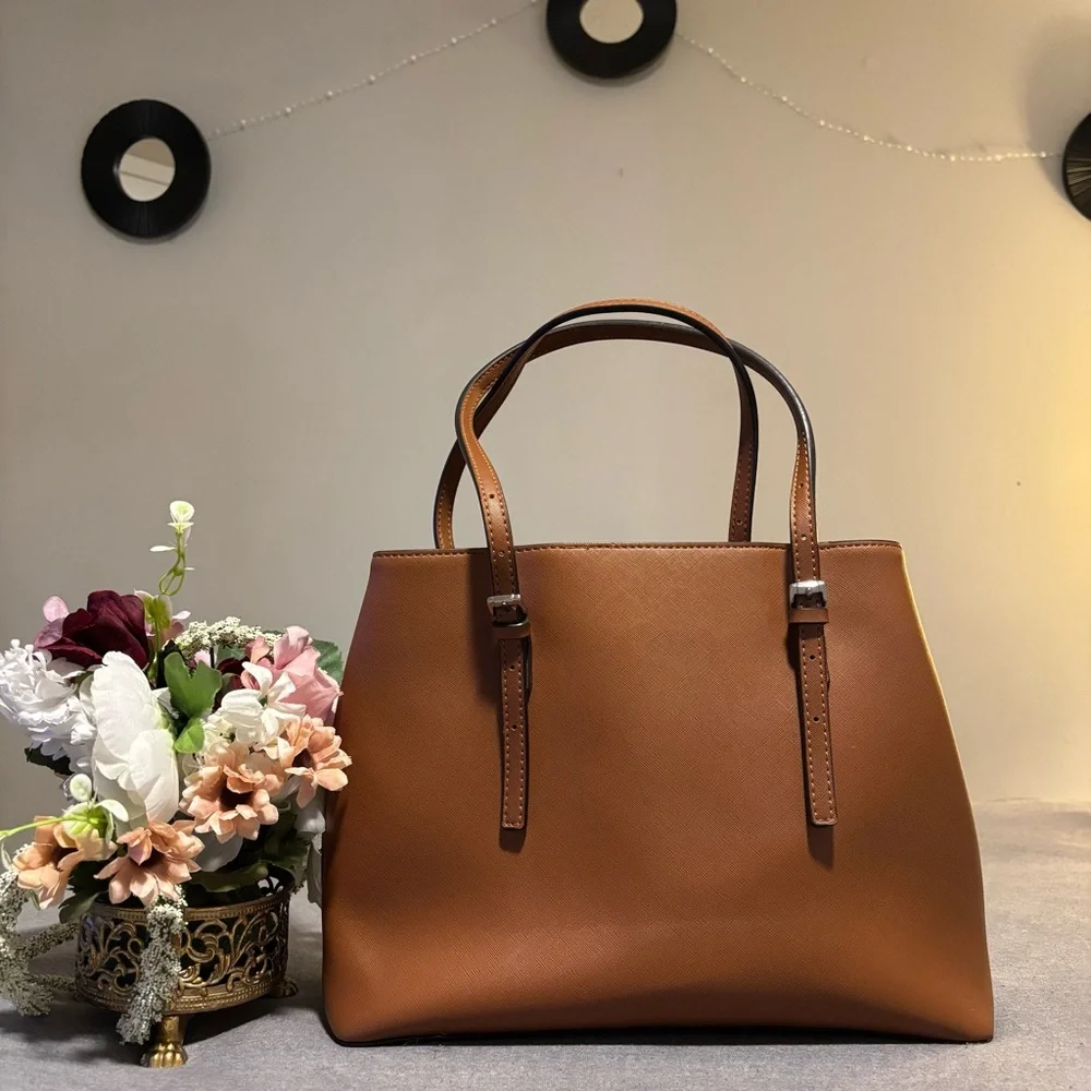 Guess Tan Tote Bag with Structured Design